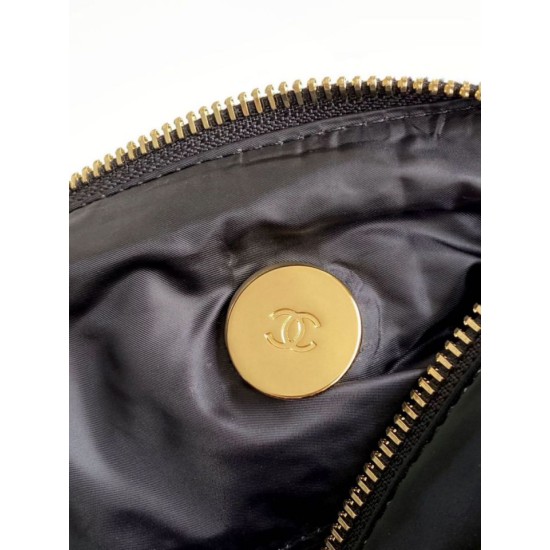 Repliche Borsa Chanel Maxi Bowling AS5055 Nero Imitazioni False Online
