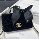 Repliche Borsa Chanel Mini con patta e manico AS5875 Nero Imitazioni False Online