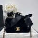 Repliche Borsa Chanel Mini con patta e manico AS5875 Nero Imitazioni False Online
