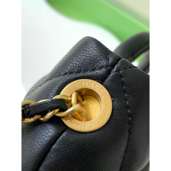 Repliche Borsa Chanel Mini con fiocco AS5849 Pelle di agnello Nero Imitazioni False Online