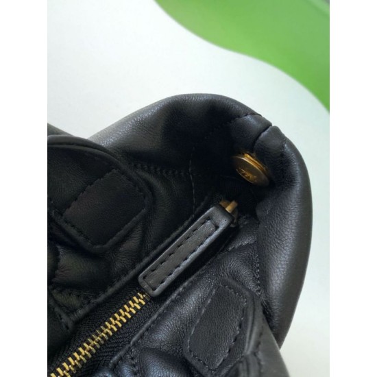 Repliche Borsa Chanel Mini con fiocco AS5849 Pelle di agnello Nero Imitazioni False Online