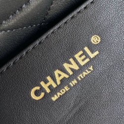 Repliche Borsa Chanel Mini con fiocco AS5849 Pelle di agnello Nero Imitazioni False Online