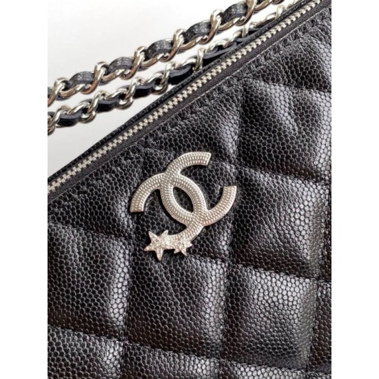 Repliche Borsa Chanel Classic Mahjong AP4855 Nero Imitazioni False Online
