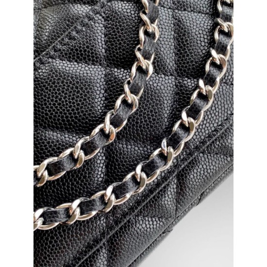 Repliche Borsa Chanel Classic Mahjong AP4855 Nero Imitazioni False Online