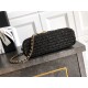 Repliche Borsa Chanel Kelly Tote in rafia Nero AS4416 Imitazioni False Online