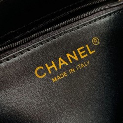 Repliche Borsa Chanel Kelly Tote in rafia Nero AS4416 Imitazioni False Online