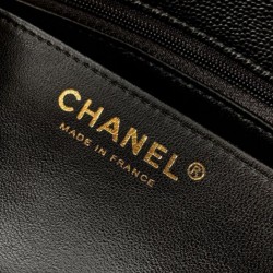 Repliche Borsa Chanel Piccola con patta e manico superiore AS5702 Nero Imitazioni False Online