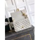 Repliche Borsa Chanel piccola con patta classica CF in pelle di agnello lucida bianca Imitazioni False Online