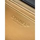 Repliche Borsa Chanel piccola con patta classica CF in pelle di agnello lucida nera Imitazioni False Online