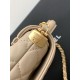 Repliche Borsa Chanel 25P piccola con patta e manico superiore AS5355 Albicocca Imitazioni False Online