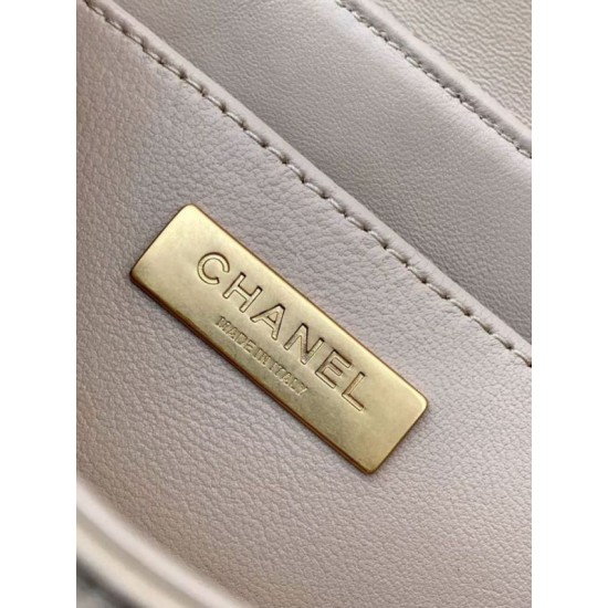Repliche Borsa Chanel 25P piccola con patta e manico superiore AS5355 Albicocca Imitazioni False Online