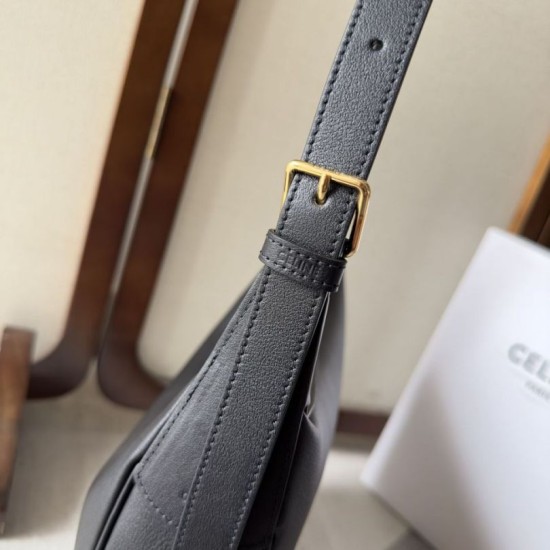 Repliche Celine Heloise Medium, borsa a tracolla nera Imitazioni False Online