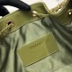 Repliche Chanel AS5293, borsa a secchiello con coulisse piccola Hobo Vintage Verde pelle di daino Imitazioni False Online