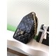 Repliche Chanel AS5293 Borsa a secchiello piccola Hobo Vintage con coulisse in vacchetta nera Imitazioni False Online