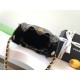 Repliche Chanel AS5293 Borsa a secchiello piccola Hobo Vintage con coulisse in vacchetta nera Imitazioni False Online