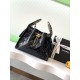 Repliche Chanel AS5293 Borsa a secchiello piccola Hobo Vintage con coulisse in vacchetta nera Imitazioni False Online