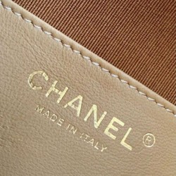 Repliche Chanel AS5293 Borsa a secchiello piccola Hobo Vintage con coulisse in pelle scamosciata marrone Imitazioni False Online