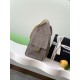Repliche Chanel AS5293 Borsa a secchiello piccola Hobo Vintage con coulisse in pelle scamosciata viola chiaro Imitazioni False Online