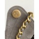 Repliche Chanel AS5293 Borsa a secchiello piccola Hobo Vintage con coulisse in pelle scamosciata viola chiaro Imitazioni False Online