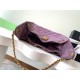 Repliche Chanel AS5293 Borsa a secchiello piccola Hobo Vintage con coulisse in pelle scamosciata viola Imitazioni False Online