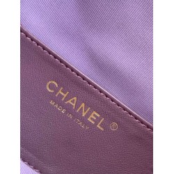 Replica Chanel AS5293 Borsa a secchiello piccola Hobo Vintage con coulisse in pelle scamosciata viola Imitazioni False Repliche Chanel AS5293 Borsa a secchiello piccola Hobo Vintage con coulisse in pelle scamosciata viola Imitazioni False Online