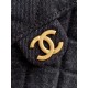 Repliche Chanel AS5293 Borsa a secchiello piccola Hobo Vintage con coulisse in denim nero Imitazioni False Online