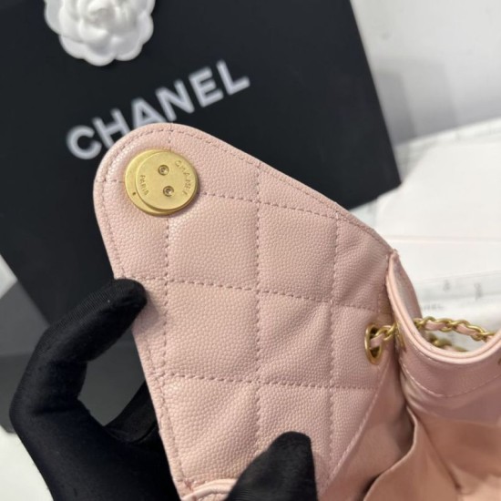 Replica Chanel AS5293 Borsa a secchiello piccola Hobo Vintage con coulisse in pelle di vitello granata rosa Imitazioni False Repliche Chanel AS5293 Borsa a secchiello piccola Hobo Vintage con coulisse in pelle di vitello granata rosa Imitazioni False Online