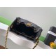 Repliche Chanel AS5293 Borsa a secchiello piccola Hobo Vintage con coulisse in pelle di vitello granata nera Imitazioni False Online