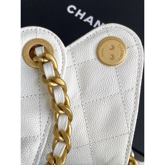 Replica Chanel AS5293 Borsa a secchiello piccola Hobo Vintage con coulisse in pelle di vitello granata Bianco Imitazioni False Repliche Chanel AS5293 Borsa a secchiello piccola Hobo Vintage con coulisse in pelle di vitello granata Bianco Imitazioni False Online