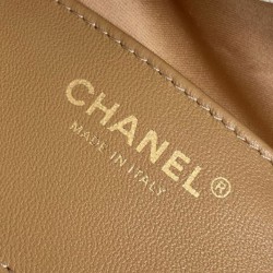Repliche Chanel AS5293 Borsa a secchiello piccola Hobo Vintage con coulisse in pelle di vitello granata Bianco Imitazioni False Online