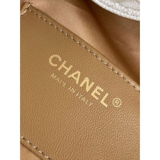 Replica Chanel AS5293 Borsa a secchiello piccola Hobo Vintage con coulisse in pelle di vitello granata Bianco Imitazioni False Repliche Chanel AS5293 Borsa a secchiello piccola Hobo Vintage con coulisse in pelle di vitello granata Bianco Imitazioni False Online