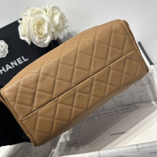 Replica Chanel 25c AS5293 Borsa a secchiello Hobo Vintage piccola con coulisse in pelle di vitello granata Marrone Imitazioni False Repliche Chanel 25c AS5293 Borsa a secchiello Hobo Vintage piccola con coulisse in pelle di vitello granata Marrone Imitazioni False Online