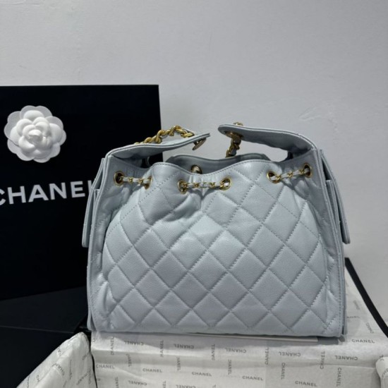 Replica Chanel 25c AS5293 Borsa a secchiello Hobo Vintage piccola con coulisse in pelle di vitello granata Blu Imitazioni False Repliche Chanel 25c AS5293 Borsa a secchiello Hobo Vintage piccola con coulisse in pelle di vitello granata Blu Imitazioni False Online