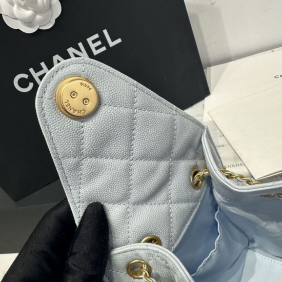 Replica Chanel 25c AS5293 Borsa a secchiello Hobo Vintage piccola con coulisse in pelle di vitello granata Blu Imitazioni False Repliche Chanel 25c AS5293 Borsa a secchiello Hobo Vintage piccola con coulisse in pelle di vitello granata Blu Imitazioni False Online