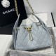 Replica Chanel 25c AS5293 Borsa a secchiello Hobo Vintage piccola con coulisse in pelle di vitello granata Blu Imitazioni False Repliche Chanel 25c AS5293 Borsa a secchiello Hobo Vintage piccola con coulisse in pelle di vitello granata Blu Imitazioni False Online