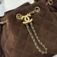 Replica Chanel 25c AS5293 Borsa a secchiello Hobo Vintage piccola con coulisse Denim Caffè Imitazioni False Repliche Chanel 25c AS5293 Borsa a secchiello Hobo Vintage piccola con coulisse Denim Caffè Imitazioni False Online