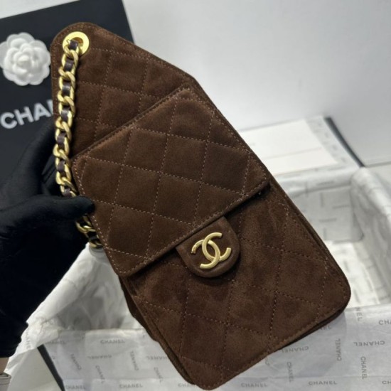 Replica Chanel 25c AS5293 Borsa a secchiello Hobo Vintage piccola con coulisse Denim Caffè Imitazioni False Repliche Chanel 25c AS5293 Borsa a secchiello Hobo Vintage piccola con coulisse Denim Caffè Imitazioni False Online