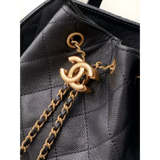 Repliche Chanel 25B Zaino medio in pelle di vitello granata nera AS5600 Imitazioni False Online