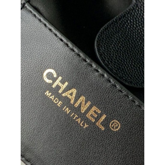 Repliche Chanel 25B Zaino medio in pelle di vitello granata nera AS5600 Imitazioni False Online