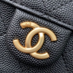 Repliche Chanel 25B Zaino medio in pelle di vitello granata nera AS5600 Imitazioni False Online