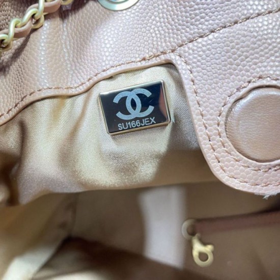 Repliche Zaino Chanel 25B Medio in Vitello Granato Marrone AS5600 Imitazioni False Online