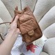 Repliche Zaino Chanel 25B Medio in Vitello Granato Marrone AS5600 Imitazioni False Online