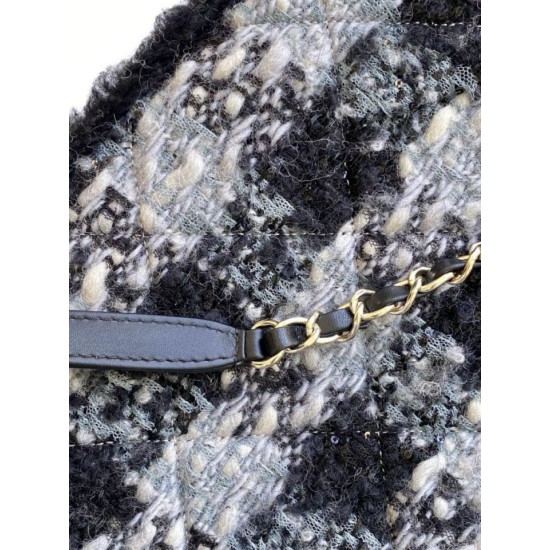 Replica Borsa Shopping Chanel 25N AS5689 in Tweed Agnello Coco Neige Nero Imitazioni False Repliche Borsa Shopping Chanel 25N AS5689 in Tweed Agnello Coco Neige Nero Imitazioni False Online
