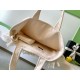 Repliche Borsa Tote Chanel Coco Beach con Borsa Piccola Agnello Bianco Imitazioni False Online