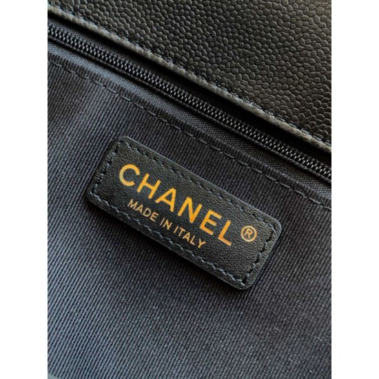 Replica Borsa Tote Chanel 25k Classica con Patta Caviar Pelle di Vitello Nera Hardware Oro Imitazioni False Repliche Borsa Tote Chanel 25k Classica con Patta Caviar Pelle di Vitello Nera Hardware Oro Imitazioni False Online