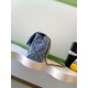 Repliche Borsa Maxi con Patta Chanel Denim Lavato AS5734 Blu Imitazioni False Online