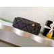 Repliche Borsa Maxi con Patta Chanel Denim Lavato AS5734 Blu Imitazioni False Online