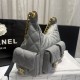 Repliche Borsa a tracolla Chanel 25C Matelasse Hobo AS5339 AS5302 Grigio Imitazioni False Online