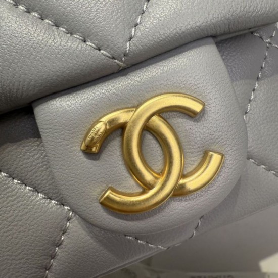 Repliche Borsa a tracolla Chanel 25C Matelasse Hobo AS5339 AS5302 Grigio Imitazioni False Online