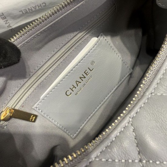 Repliche Borsa a tracolla Chanel 25C Matelasse Hobo AS5339 AS5302 Grigio Imitazioni False Online